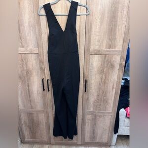 Club Monaco Black Straight Leg Jumpsuit